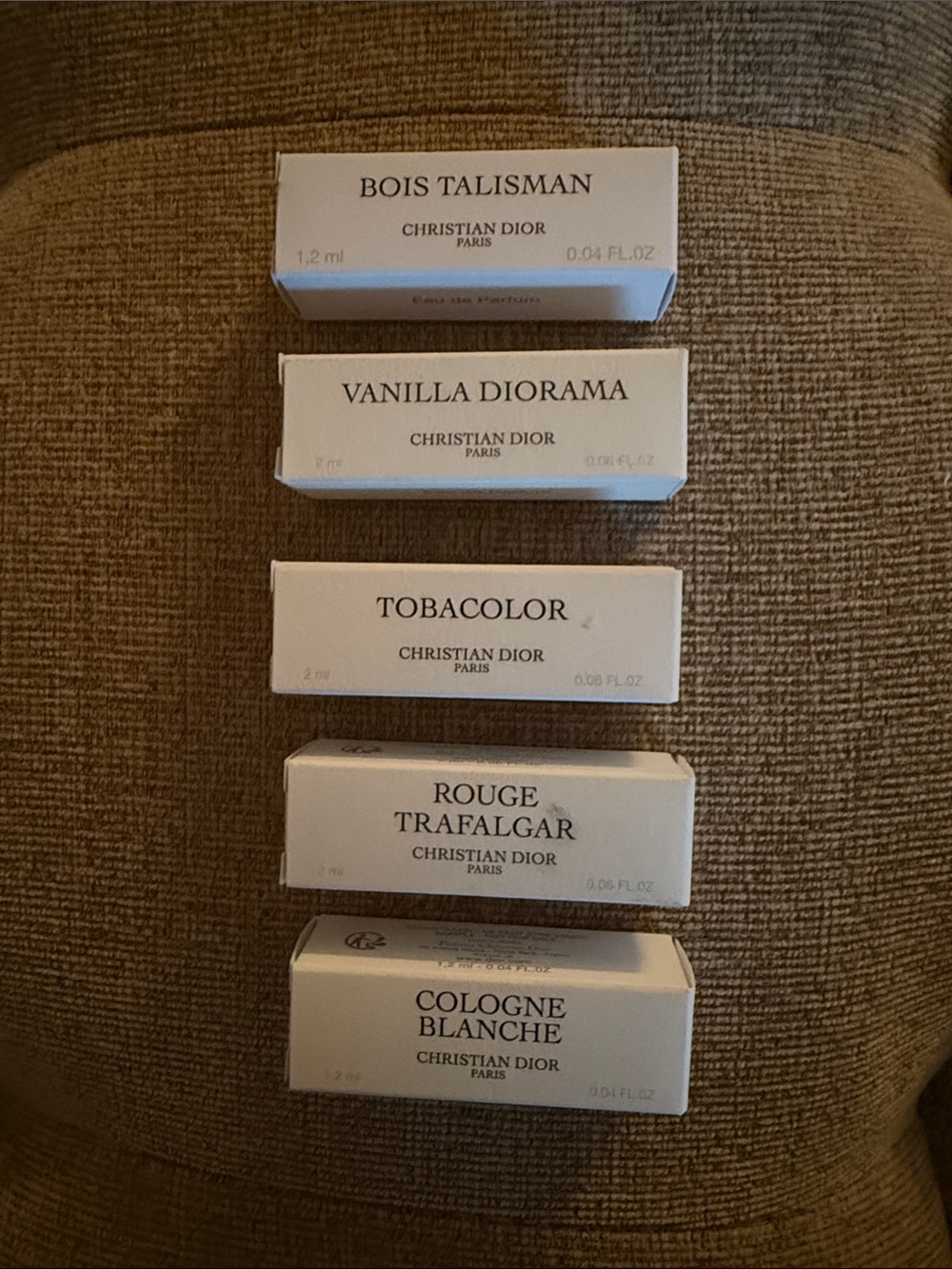Dior minis - set of five